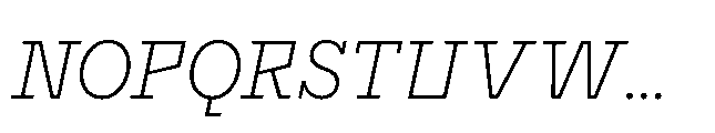 Flink Slab Voltage Cnd Light Italic Font UPPERCASE