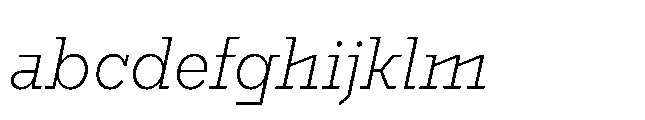 Flink Slab Voltage Cnd Light Italic FONT