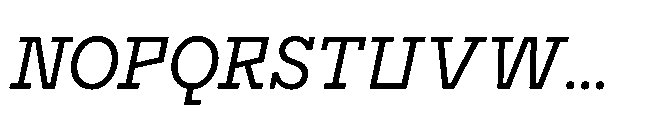 Flink Slab Voltage Cnd Regular Italic Font UPPERCASE