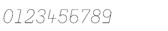 Flink Slab Voltage Cnd Thin Italic Font OTHER CHARS