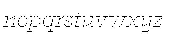 Flink Slab Voltage Cnd Thin Italic Font LOWERCASE