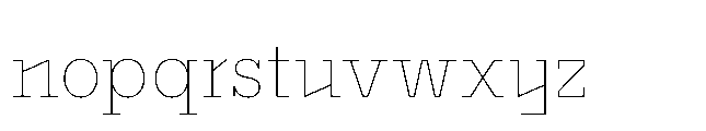 Flink Slab Voltage Cnd Thin Font LOWERCASE
