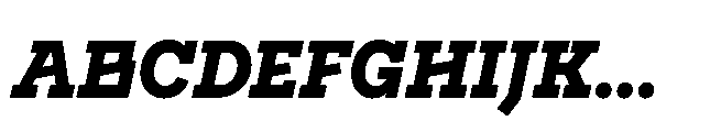Flink Slab Voltage Cnd XBold Italic Font UPPERCASE