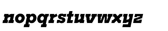 Flink Slab Voltage Cnd XBold Italic Font LOWERCASE