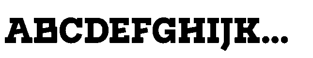 Flink Slab Voltage Cnd XBold Font UPPERCASE