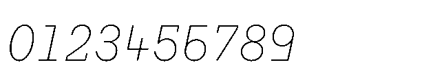 Flink Slab Voltage Cnd XLight Italic Font OTHER CHARS