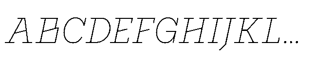 Flink Slab Voltage Cnd XLight Italic Font UPPERCASE