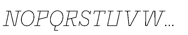 Flink Slab Voltage Cnd XLight Italic Font UPPERCASE