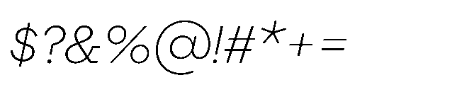 Flink Slab Voltage Light Italic Font OTHER CHARS