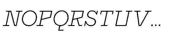 Flink Slab Voltage Light Italic Font UPPERCASE
