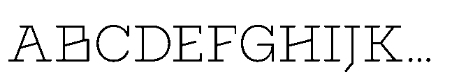 Flink Slab Voltage Light Font UPPERCASE