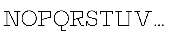 Flink Slab Voltage Light Font UPPERCASE