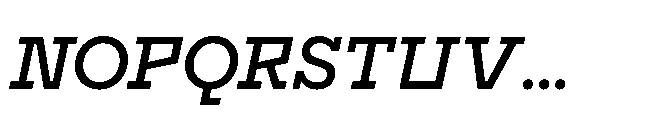 Flink Slab Voltage Medium Italic Font UPPERCASE