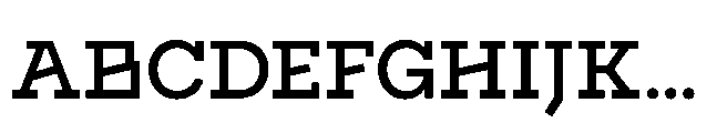 Flink Slab Voltage Medium Font UPPERCASE