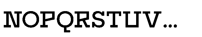 Flink Slab Voltage Medium Font UPPERCASE