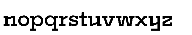 Flink Slab Voltage Medium Font LOWERCASE