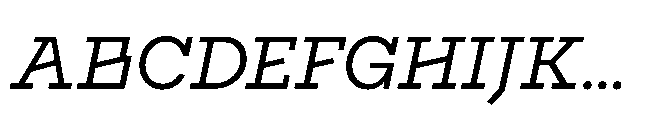 Flink Slab Voltage Regular Italic Font UPPERCASE