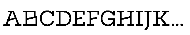Flink Slab Voltage Regular Font UPPERCASE