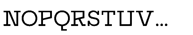 Flink Slab Voltage Regular Font UPPERCASE