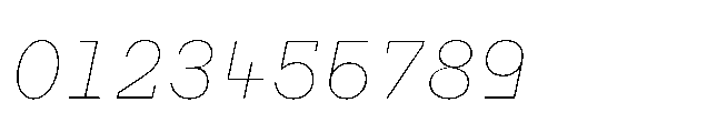 Flink Slab Voltage Thin Italic Font OTHER CHARS