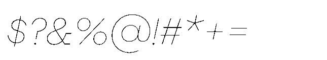 Flink Slab Voltage Thin Italic Font OTHER CHARS