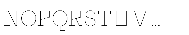Flink Slab Voltage Thin Font UPPERCASE