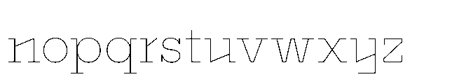 Flink Slab Voltage Thin Font LOWERCASE