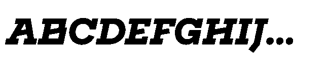 Flink Slab Voltage XBold Italic Font UPPERCASE