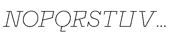 Flink Slab Voltage XLight Italic Font UPPERCASE