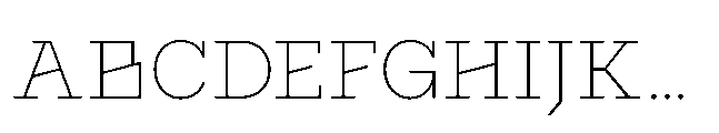 Flink Slab Voltage XLight Font UPPERCASE