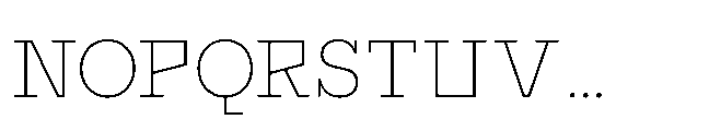 Flink Slab Voltage XLight Font UPPERCASE