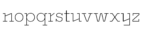 Flink Slab Voltage XLight Font LOWERCASE