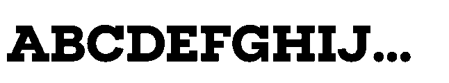 Flink Slab XBold Font UPPERCASE