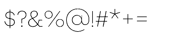Flink Slab XLight Font OTHER CHARS