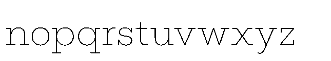 Flink Slab XLight Font LOWERCASE