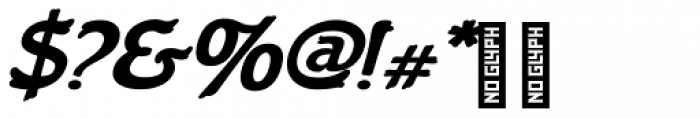 Flinscher Bold Italic Font OTHER CHARS