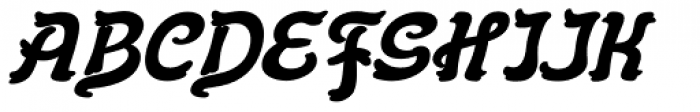 Flinscher Bold Italic Font UPPERCASE