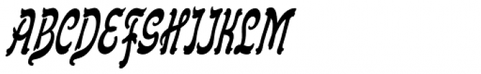 Flinscher Condensed Italic Font UPPERCASE