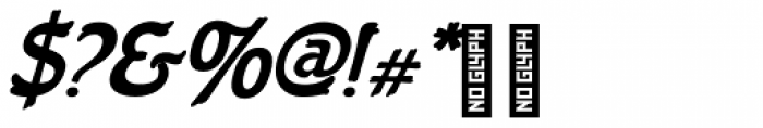 Flinscher Demi Bold Italic Font OTHER CHARS