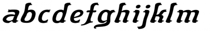 Flinscher Expanded Italic Font LOWERCASE