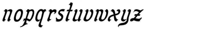 Flinscher Light Italic Font LOWERCASE