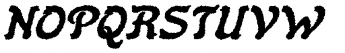 Flinscher Weathered Bold Italic Font UPPERCASE