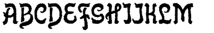 Flinscher Weathered Font UPPERCASE