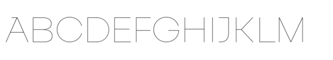 Fliper Hairline Font UPPERCASE