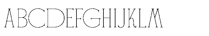 Float Serif Font UPPERCASE