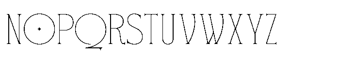 Float Serif Font UPPERCASE