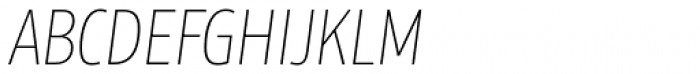 Floki Extra Light Italic Font UPPERCASE