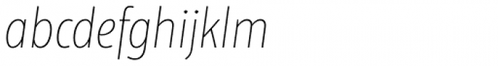 Floki Extra Light Italic Font LOWERCASE