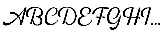 Flonday Script Variable Thin Font UPPERCASE