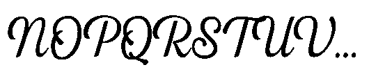 Flonday Script Variable Thin Font UPPERCASE